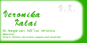 veronika kalai business card